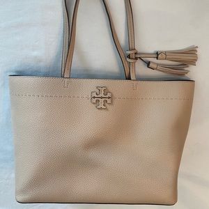 Tory Burch large pebbled leather tote